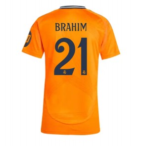 Billiga Real Madrid Brahim Diaz #21 Bortatröja Dam 2024-25 Kortärmad